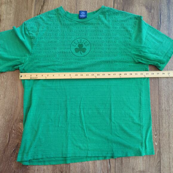 VTG NBA Boston Celtics Adult XXL Shirt Logo Clover Massachusetts Tatum UNK - Picture 6 of 8